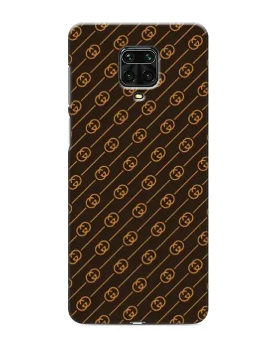Чехол для Xiaomi Redmi Note 9 Pro с картинкой «Gucci — золотые диагонали»