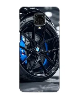 Чехол для Xiaomi Redmi Note 9 Pro с картинкой «Колесо BMW вблизи»