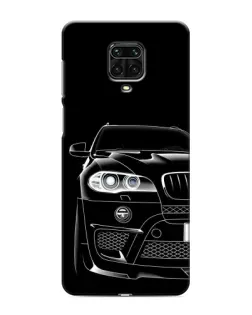 Чехол для Xiaomi Redmi Note 9 Pro с картинкой «Темный силуэт BMW»
