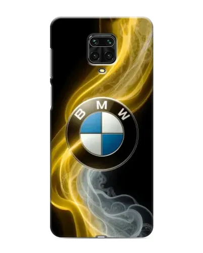 Чехол для Xiaomi Redmi Note 9 Pro с картинкой «Золотистый дым BMW»
