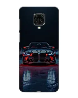 Чехол для Xiaomi Redmi Note 9 Pro с картинкой «BMW на мокрой дороге»