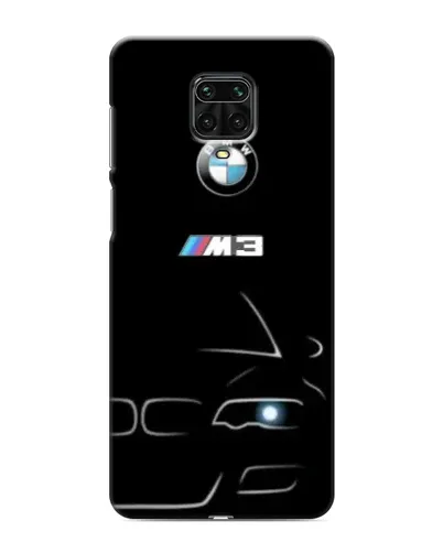 Чехол для Xiaomi Redmi Note 9 Pro с картинкой «Минималистичный принт BMW M3»