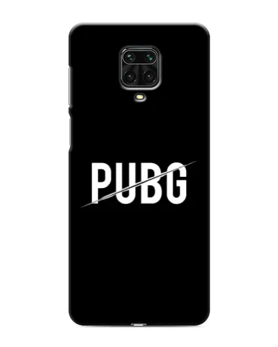 Чохол для Xiaomi Redmi Note 9 Pro з картинкою «PUBG — білий логотип»