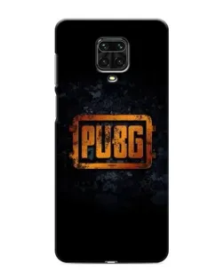 Чохол для Xiaomi Redmi Note 9 Pro з картинкою «PUBG — золотий логотип»