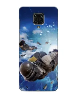 Чохол для Xiaomi Redmi Note 9 Pro з картинкою «Десант PUBG — стрибок»