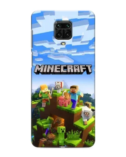 Чохол для Xiaomi Redmi Note 9 Pro з картинкою «Minecraft класичний світ»