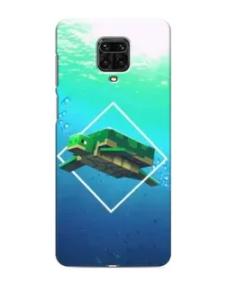 Чохол для Xiaomi Redmi Note 9 Pro з картинкою «Черепаха Minecraft»