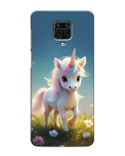 Чохол для Xiaomi Redmi Note 9 Pro з картинкою «Єдиноріг на галявині»