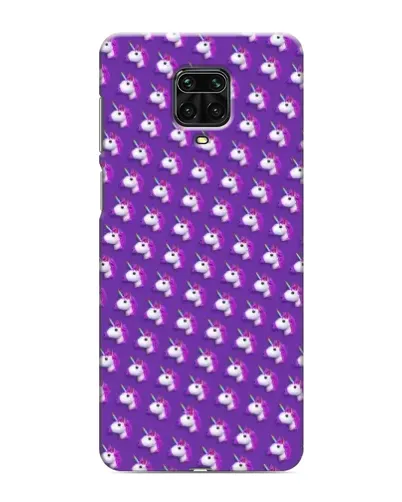 Чохол для Xiaomi Redmi Note 9 Pro з картинкою «Єдинороги на фіолетовому»