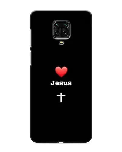 Чехол для Xiaomi Redmi Note 9 Pro с картинкой «Сердце - Jesus»