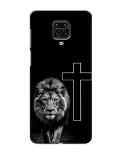 Чехол для Xiaomi Redmi Note 9 Pro с картинкой «Лев и Крест»