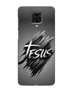 Чехол для Xiaomi Redmi Note 9 Pro с картинкой «Надпись Jesus Graffiti»