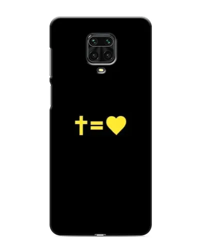 Чехол для Xiaomi Redmi Note 9 Pro с картинкой «Сердце и Крест»