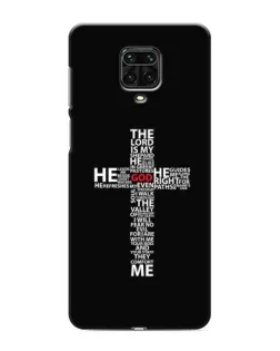 Чохол для Xiaomi Redmi Note 9 Pro з картинкою «Текстовий хрест»