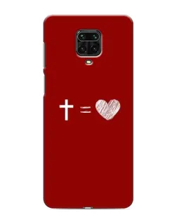 Чохол для Xiaomi Redmi Note 9 Pro з картинкою «Рівняння любові»