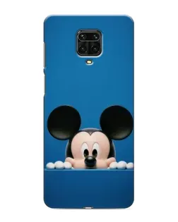 Чохол для Xiaomi Redmi Note 9 Pro з картинкою «Міккі виглядає»