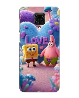 Чехол для Xiaomi Redmi Note 9 Pro с картинкой «Губка Боб Патрик»