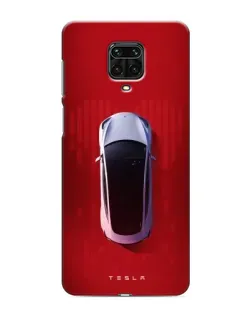Чехол для Xiaomi Redmi Note 9 Pro с картинкой «Tesla Top View» Чехол для Xiaomi Redmi Note 9 Pro с картинкой «Tesla Top View»