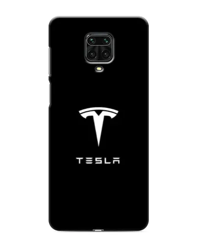 Чехол для Xiaomi Redmi Note 9 Pro с картинкой «Tesla White Logo»