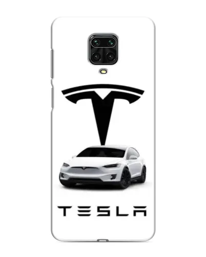 Чехол для Xiaomi Redmi Note 9 Pro с картинкой «Tesla White Style»
