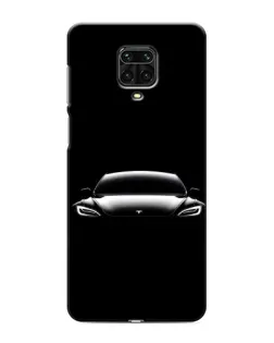 Чехол для Xiaomi Redmi Note 9 Pro с картинкой «Фары Tesla Night»