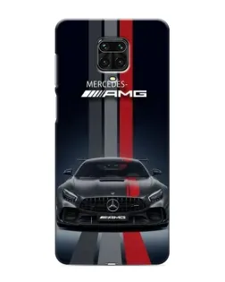 Чохол для Xiaomi Redmi Note 9 Pro з картинкою «Mercedes — білий карбон»