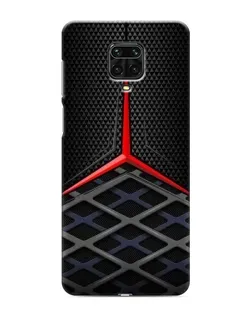 Чехол для Xiaomi Redmi Note 9 Pro с картинкой «Mercedes Carbon Grid»