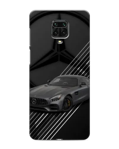 Чехол для Xiaomi Redmi Note 9 Pro с картинкой «Mercedes AMG — графика»