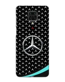 Чехол для Xiaomi Redmi Note 9 Pro с картинкой «Mercedes — бирюзовый акцент»