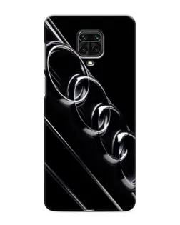 Чохол для Xiaomi Redmi Note 9 Pro з картинкою «Audi — абстрактні кільця»