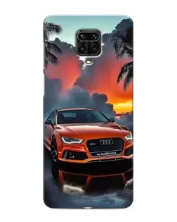 Чохол для Xiaomi Redmi Note 9 Pro з картинкою «Audi — захід сонця»