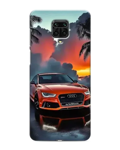 Чохол для Xiaomi Redmi Note 9 Pro з картинкою «Audi — захід сонця»