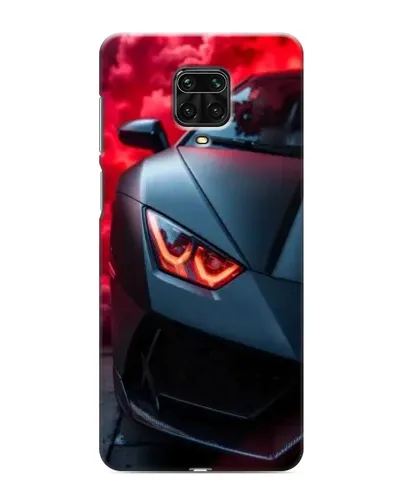 Чехол для Xiaomi Redmi Note 9 Pro с картинкой «Lamborghini красное сияние»