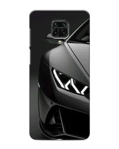 Чехол для Xiaomi Redmi Note 9 Pro с картинкой «Lamborghini фары детализация»