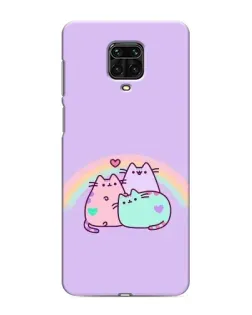 Чохол для Xiaomi Redmi Note 9 Pro з картинкою «Веселкові Пушини»