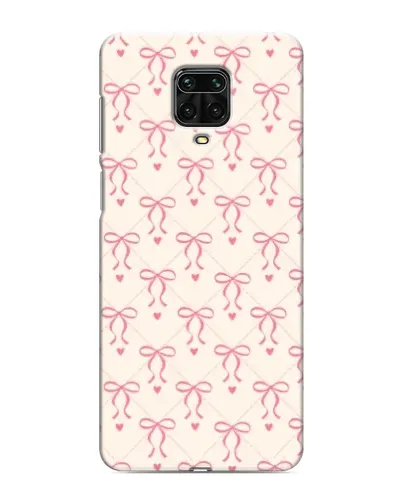 Чохол для Xiaomi Redmi Note 9 Pro з картинкою «Рожеві бантики Coquette»