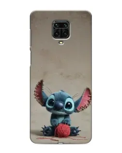 Чохол для Xiaomi Redmi Note 9 Pro з картинкою «Стіч на чоричневому фоні»