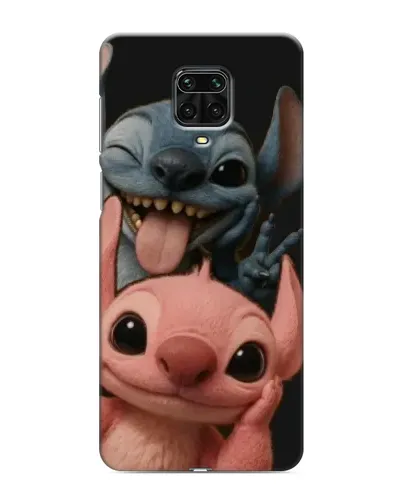 Чехол для Xiaomi Redmi Note 9 Pro с картинкой «Стич и Ангел»