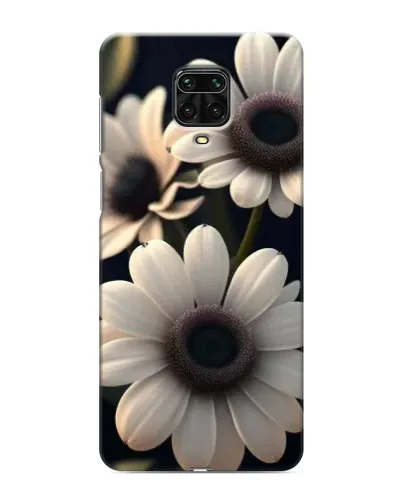 Чехол для Xiaomi Redmi Note 9 Pro с картинкой «Белые маргаритки макро»