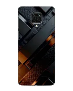 Чохол для Xiaomi Redmi Note 9 Pro з картинкою «Чорні геометричні блоки» Чохол для Xiaomi Redmi Note 9 Pro з картинкою «Чорні геометричні блоки»