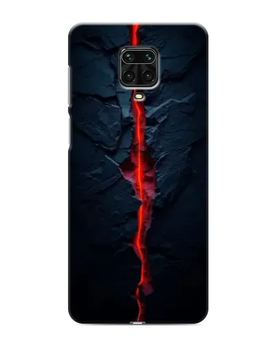 Чохол для Xiaomi Redmi Note 9 Pro з картинкою «Червона лавова тріщина»