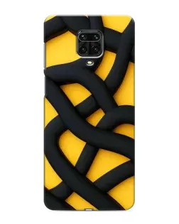 Чохол для Xiaomi Redmi Note 9 Pro з картинкою «Чорне жовте переплетення» Чохол для Xiaomi Redmi Note 9 Pro з картинкою «Чорне жовте переплетення»