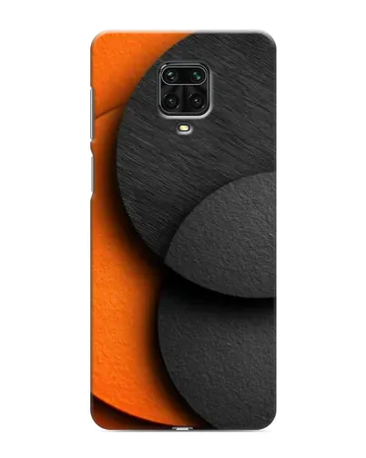 Чохол для Xiaomi Redmi Note 9 Pro з картинкою «Геометрія помаранчевих кіл»