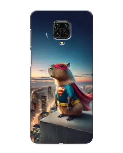 Чехол для Xiaomi Redmi Note 9 Pro с картинкой «Капи-мен супергерой»