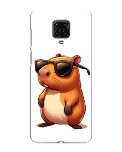 Чехол для Xiaomi Redmi Note 9 Pro с картинкой «Капибара в очках»