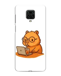 Чехол для Xiaomi Redmi Note 9 Pro с картинкой «Капибара с ноутбуком» Чехол для Xiaomi Redmi Note 9 Pro с картинкой «Капибара с ноутбуком»