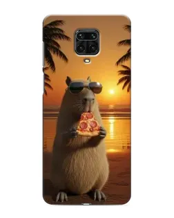 Чехол для Xiaomi Redmi Note 9 Pro с картинкой «Капибара с пиццей» Чехол для Xiaomi Redmi Note 9 Pro с картинкой «Капибара с пиццей»