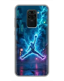 Чехол для Xiaomi Redmi Note 9 с картинкой «Jordan Gold Jumpman»