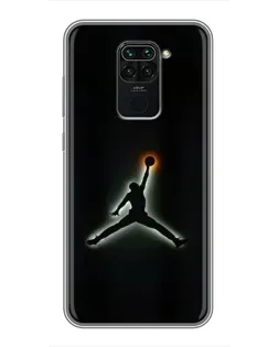 Чехол для Xiaomi Redmi Note 9 с картинкой «Jordan Gradient Logo»