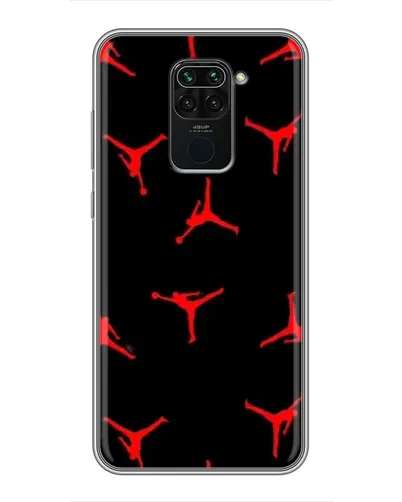 Чехол для Xiaomi Redmi Note 9 с картинкой «Jordan Red Pattern»